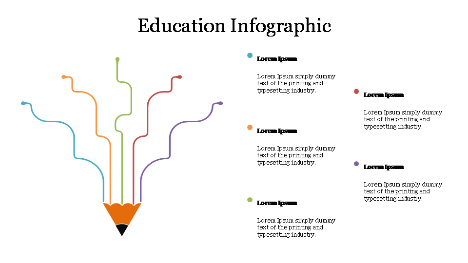 Free - Editable Education Infographic PPT Slide